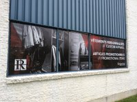 Perforated window graphics